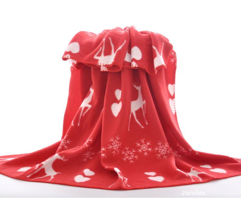 Cartoon printed double-sided blanket