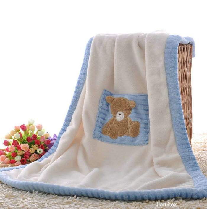 Baby coral velvet cartoon blanket