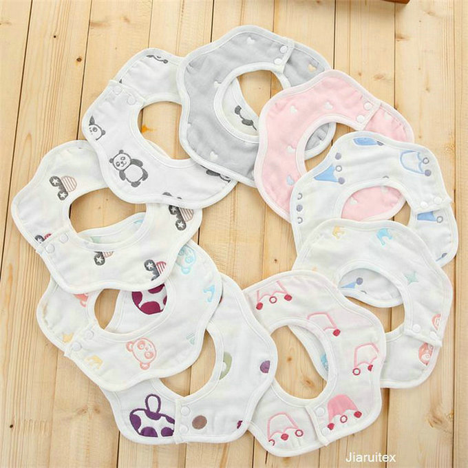 Flower Bib Baby Mouth Towel